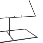 Fekete fém karácsonyfa dekorációhoz 210 cm 6