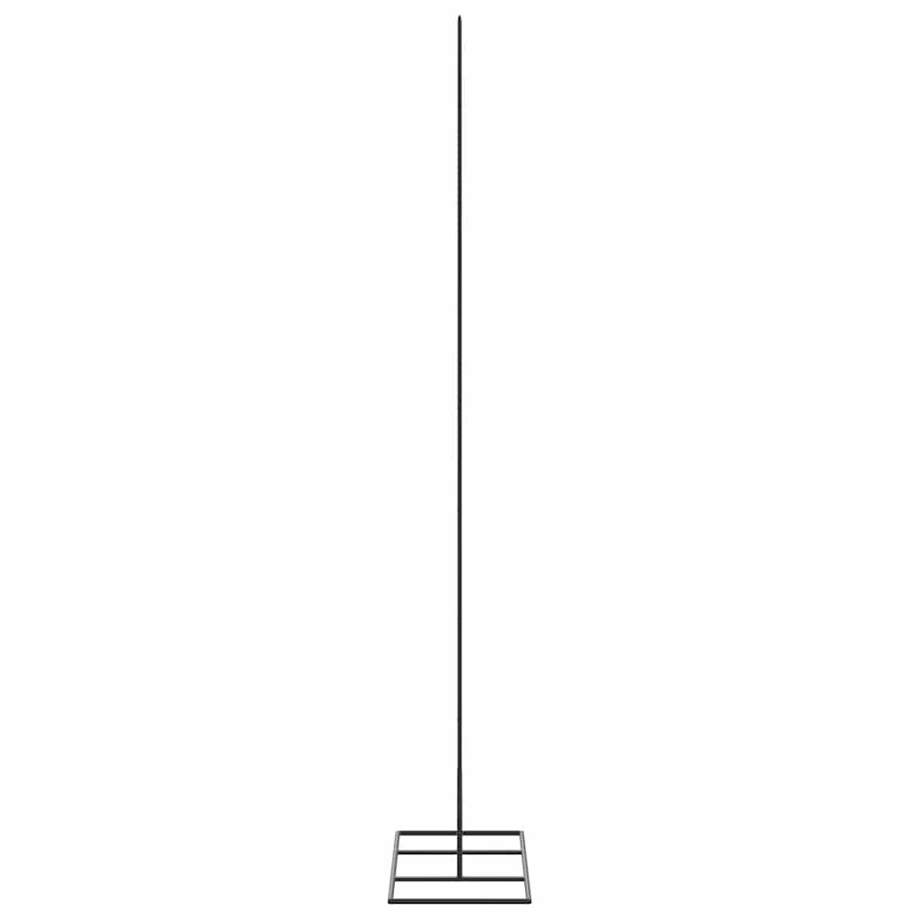 Fekete fém karácsonyfa dekorációhoz 150 cm 4