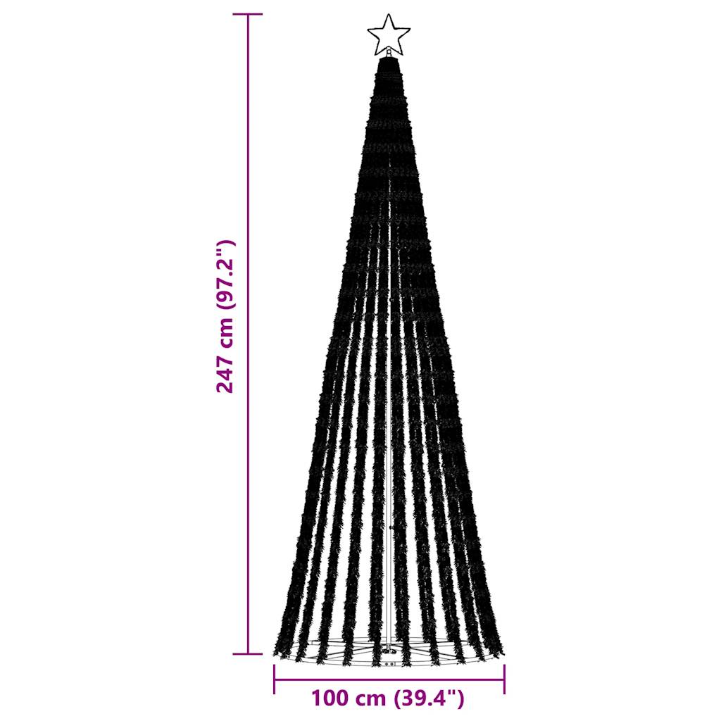 Kék LED karácsonyfa 475 LED 247 cm 11