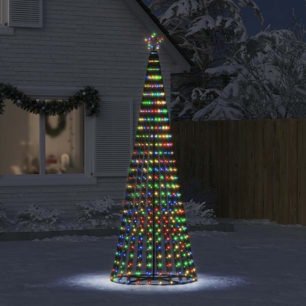 Színes LED karácsonyfa 447 LED 247 cm 3