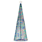 Színes LED karácsonyfa 447 LED 247 cm 5