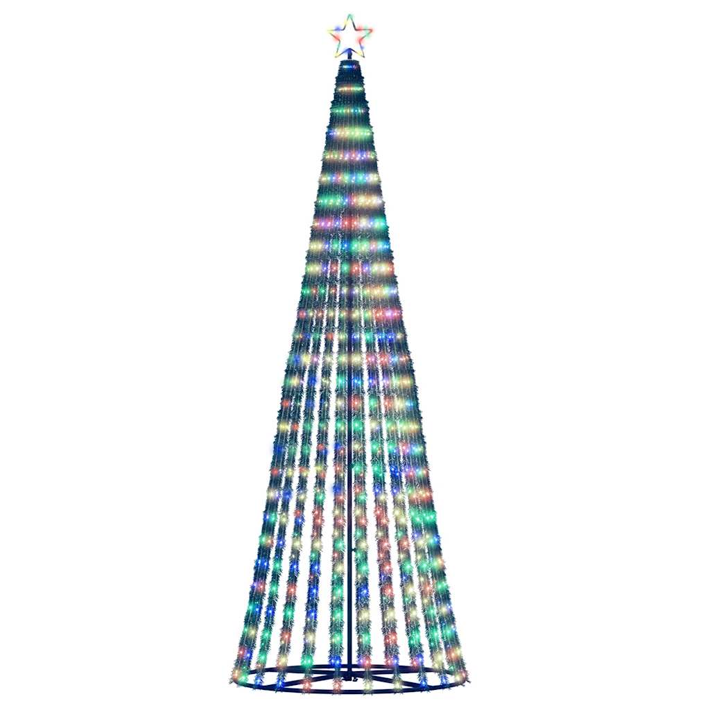 Színes LED karácsonyfa 447 LED 247 cm 5