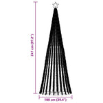 Színes LED karácsonyfa 447 LED 247 cm 11