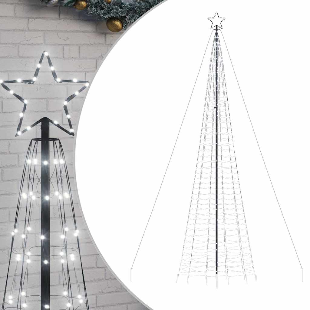 Hideg fehér LED karácsonyfa tüskékkel 1534 LED 500 cm 2