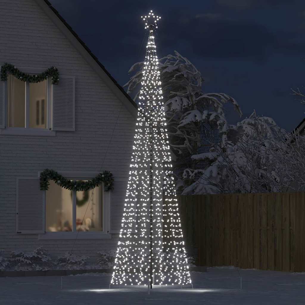 Hideg fehér LED karácsonyfa tüskékkel 1534 LED 500 cm 3
