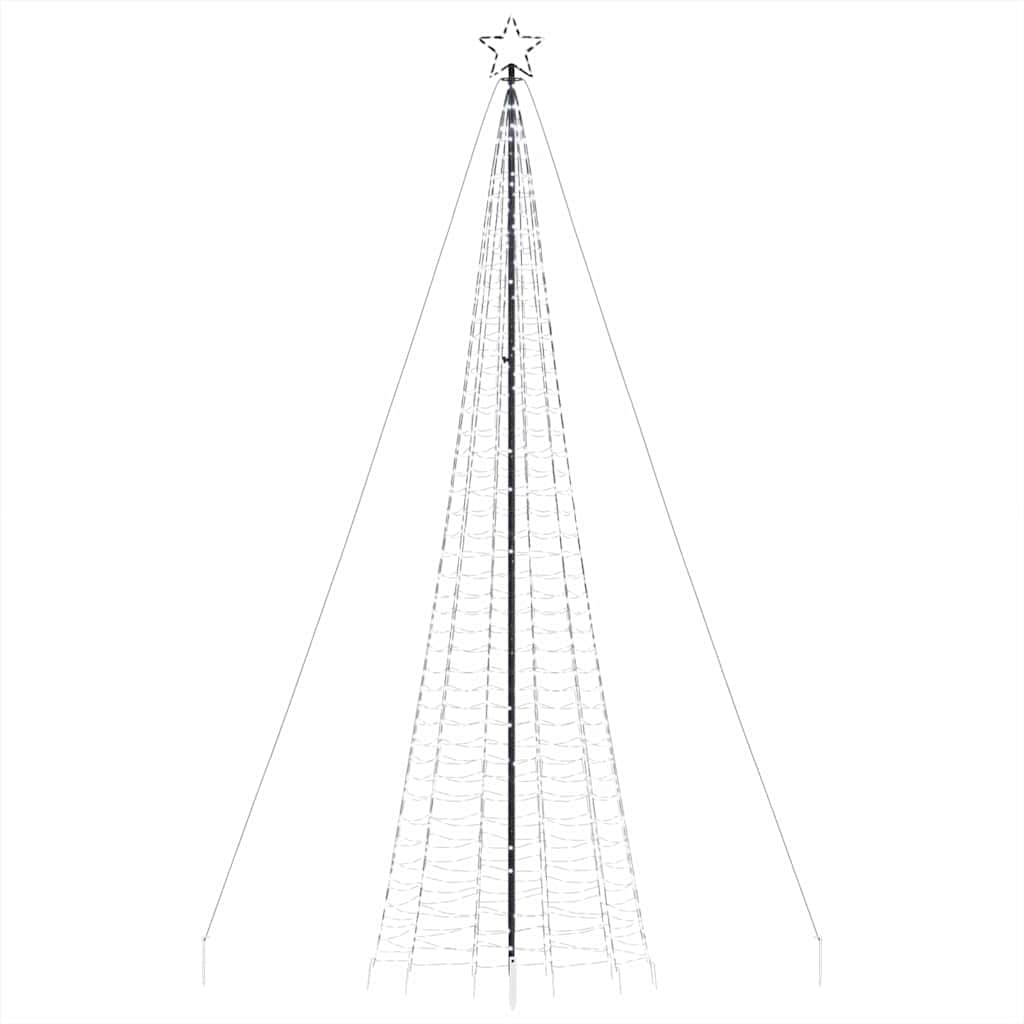Hideg fehér LED karácsonyfa tüskékkel 1534 LED 500 cm 4