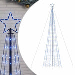 Kék LED karácsonyfa tüskékkel 1534 LED 500 cm 2