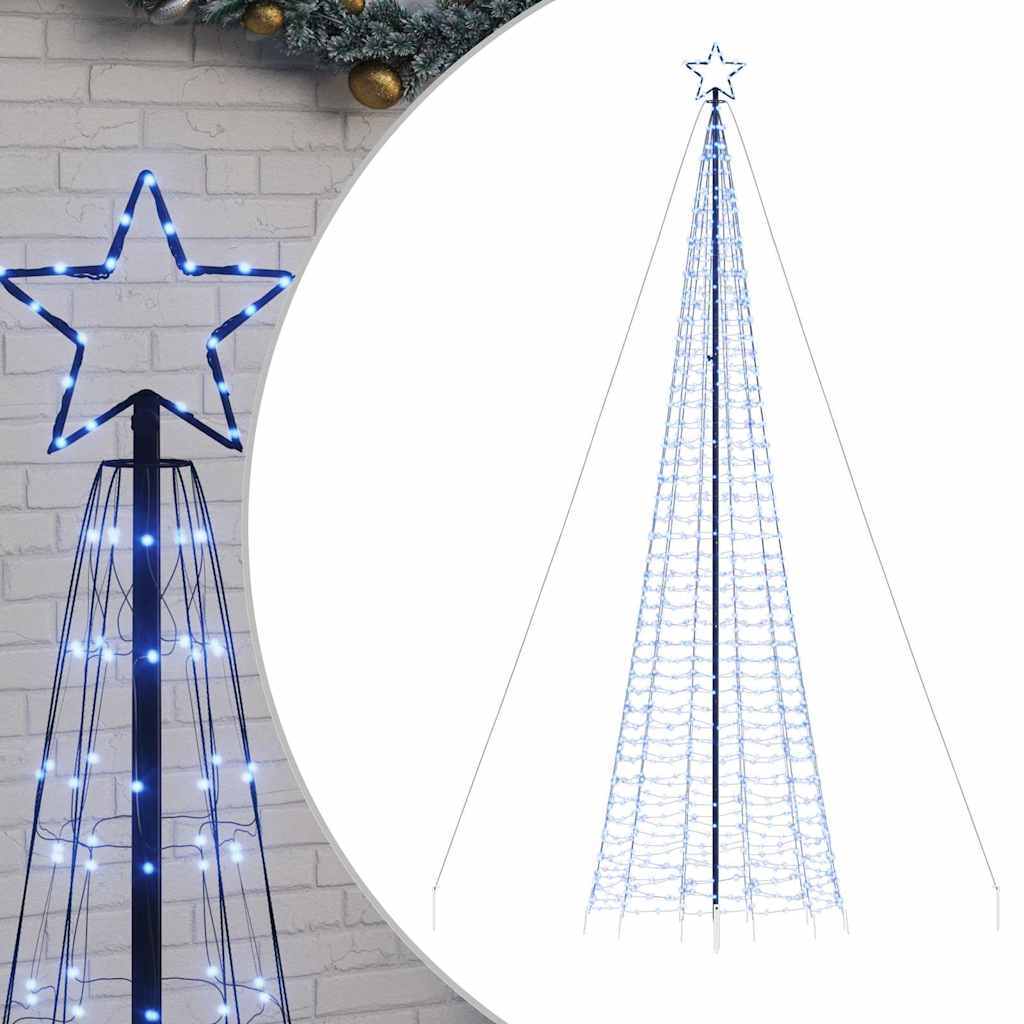 Kék LED karácsonyfa tüskékkel 1534 LED 500 cm 2