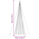 Kék LED karácsonyfa tüskékkel 1534 LED 500 cm 13