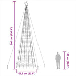 Kék LED karácsonyfa tüskékkel 1534 LED 500 cm 14