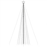 Kék LED karácsonyfa tüskékkel 1534 LED 500 cm 4