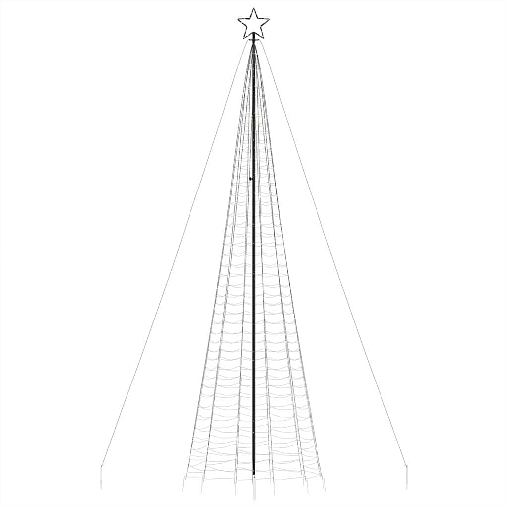 Kék LED karácsonyfa tüskékkel 1534 LED 500 cm 4