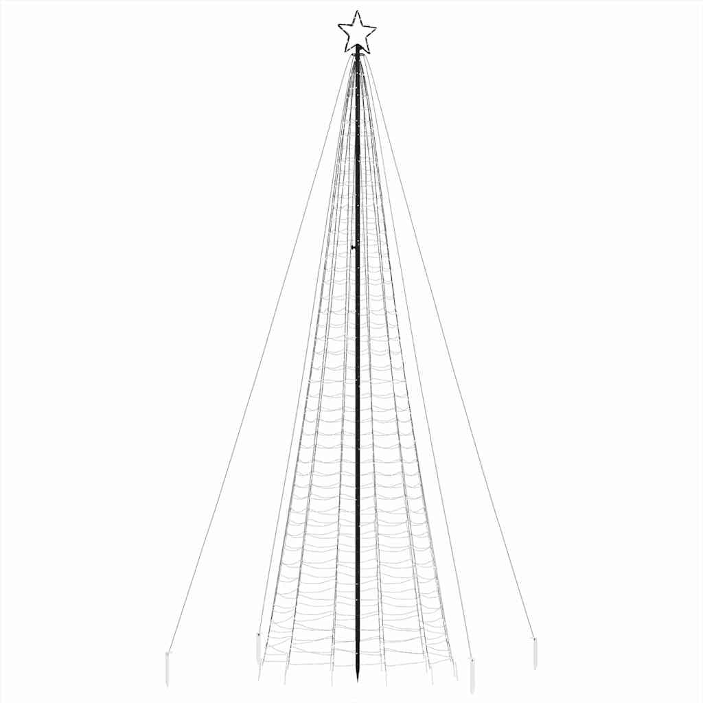 Kék LED karácsonyfa tüskékkel 1534 LED 500 cm 5