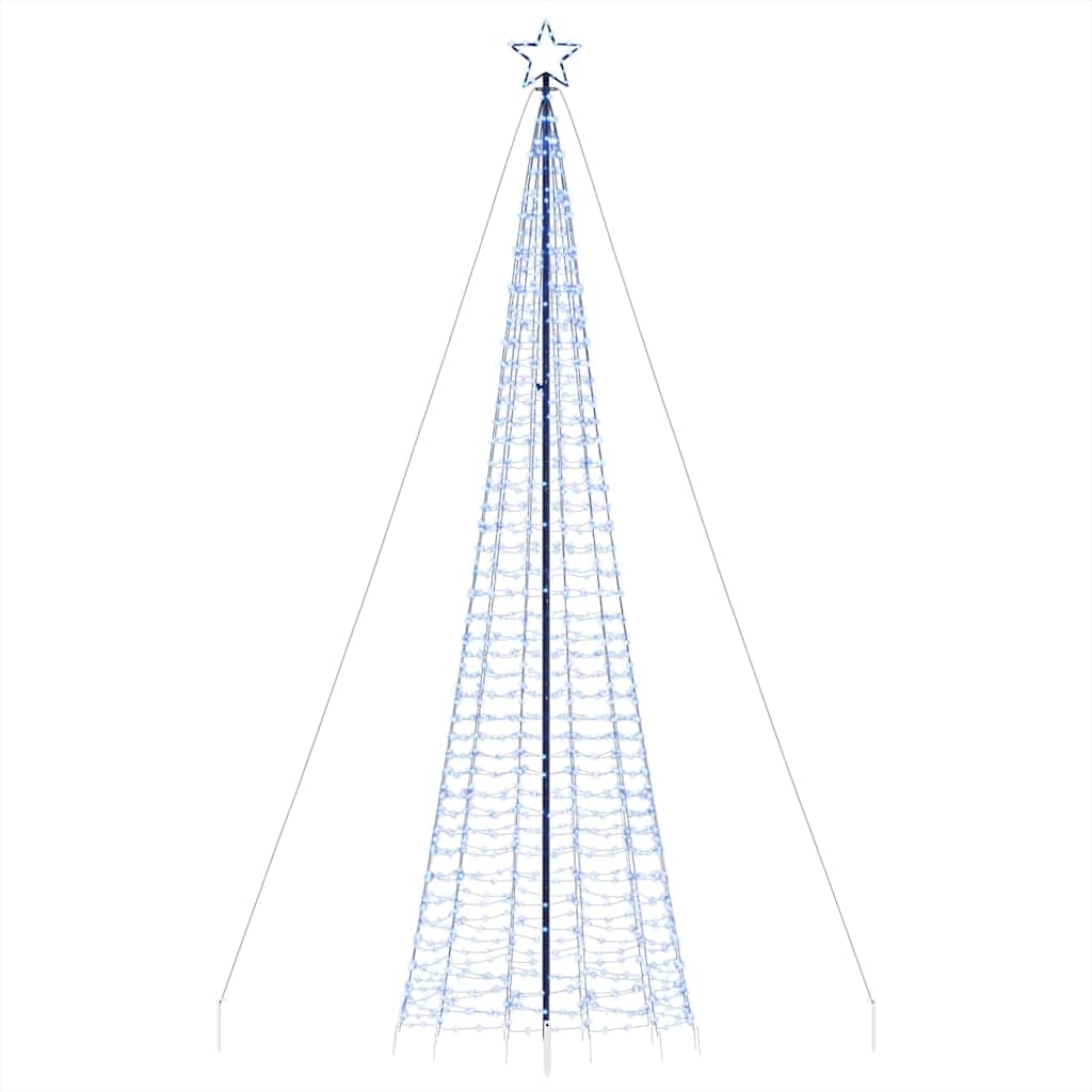 Kék LED karácsonyfa tüskékkel 1534 LED 500 cm 6