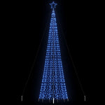 Kék LED karácsonyfa tüskékkel 1534 LED 500 cm