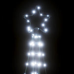 Hideg fehér LED karácsonyfa 363 LED 182 cm 10