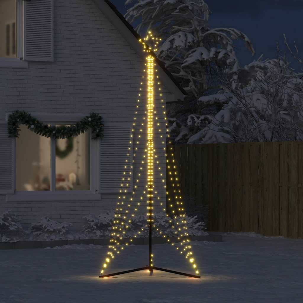 Meleg fehér LED karácsonyfa 525 LED 302 cm 3