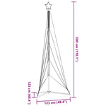 Meleg fehér LED karácsonyfa 525 LED 302 cm 11