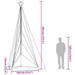 Hideg fehér LED karácsonyfa 615 LED 404,5 cm 12