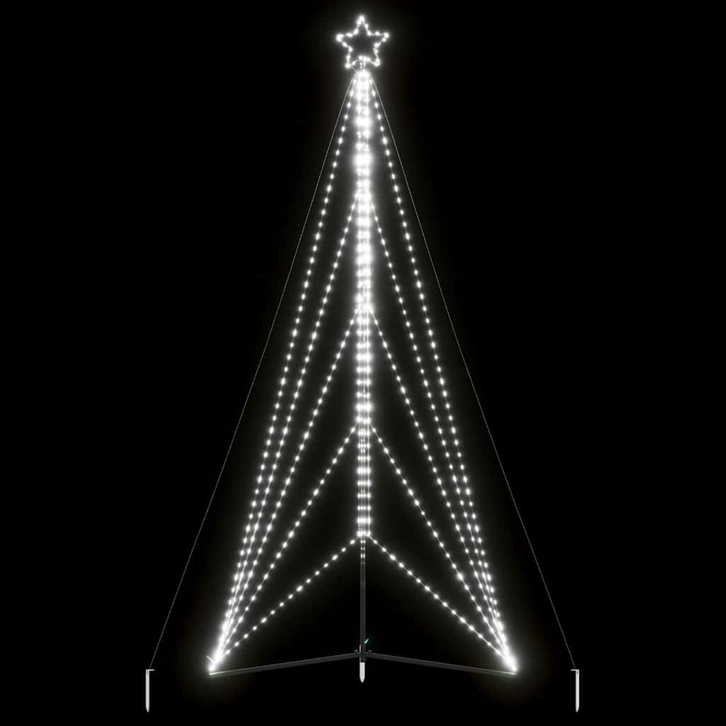 Hideg fehér LED karácsonyfa 615 LED 404,5 cm