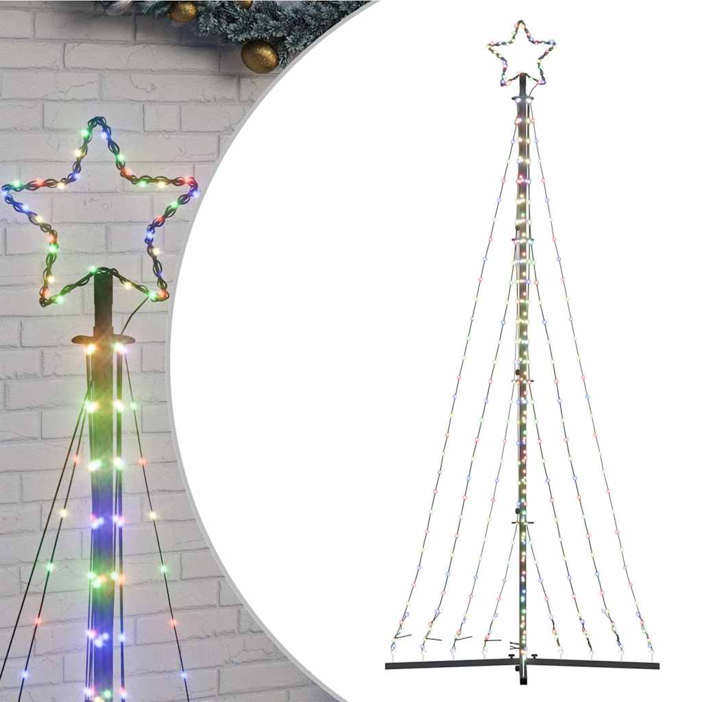 Színes LED karácsonyfa 447 LED 250 cm 2