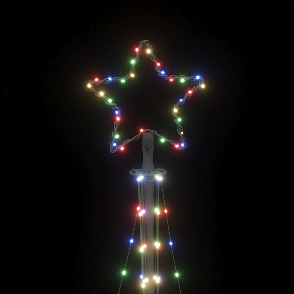 Színes LED karácsonyfa 447 LED 250 cm 10