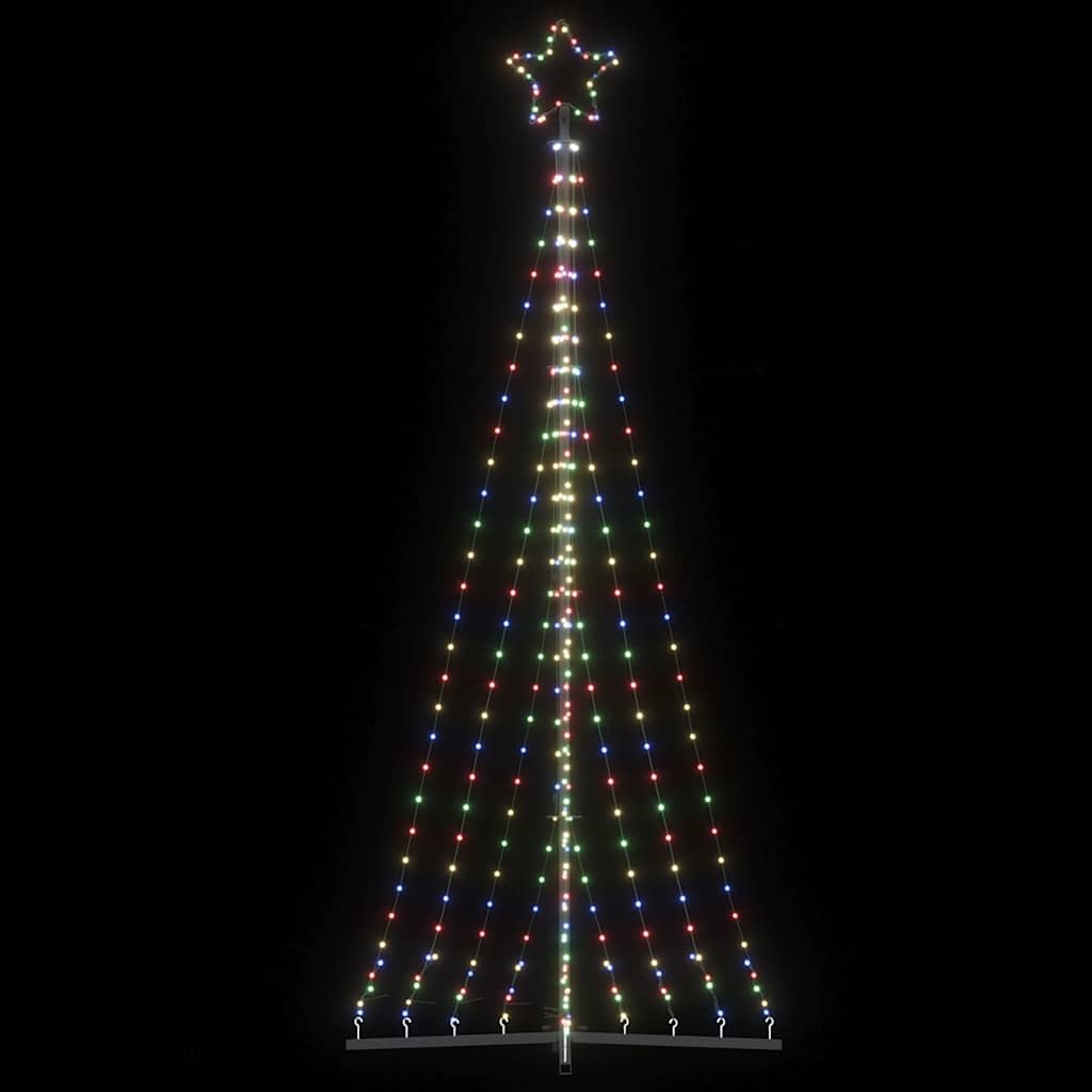 Színes LED karácsonyfa 447 LED 250 cm