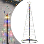Színes LED karácsonyfa 200 LED 180 cm 2