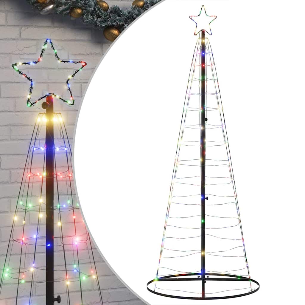 Színes LED karácsonyfa 200 LED 180 cm 2