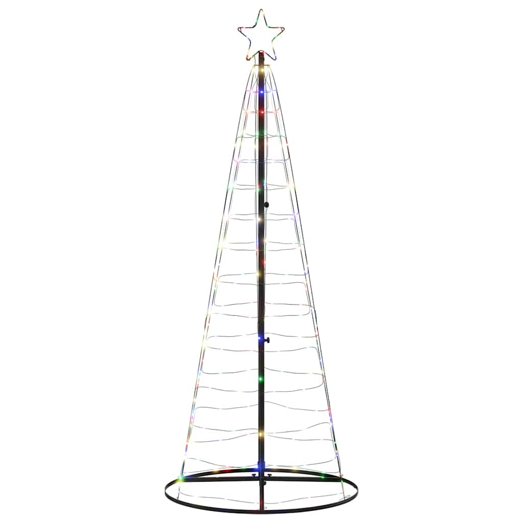 Színes LED karácsonyfa 200 LED 180 cm 6