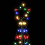 Színes LED karácsonyfa 200 LED 180 cm 11