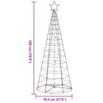 Színes LED karácsonyfa 200 LED 180 cm 13