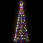 Színes LED karácsonyfa 200 LED 180 cm