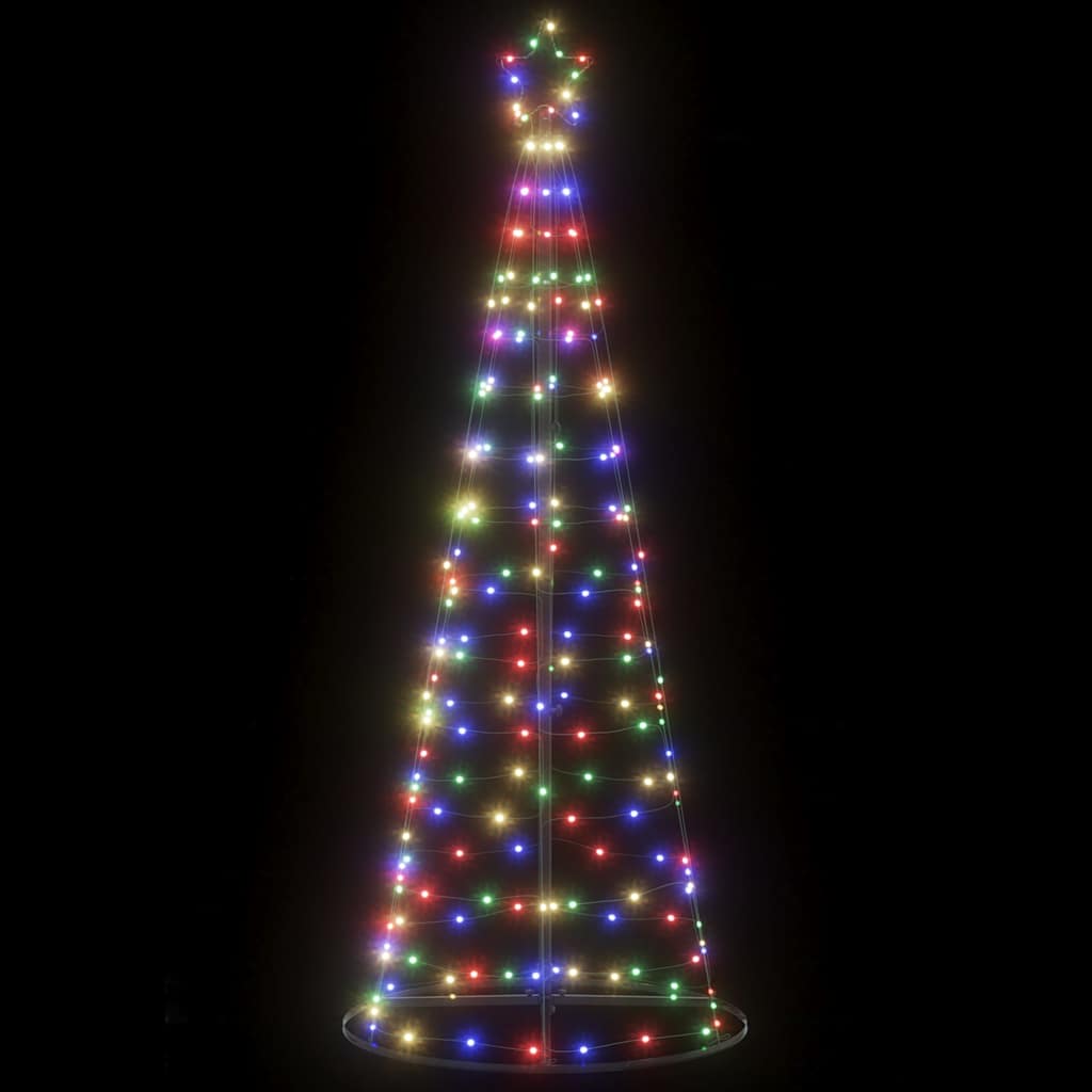 Színes LED karácsonyfa 200 LED 180 cm