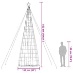 Meleg fehér LED karácsonyfa 1534 LED 500 cm 14