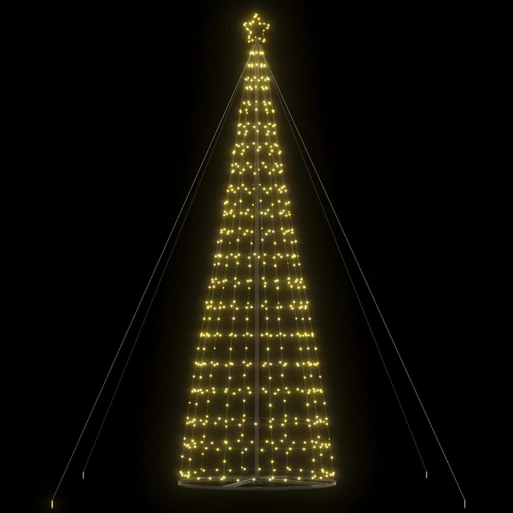 Meleg fehér LED karácsonyfa 1534 LED 500 cm