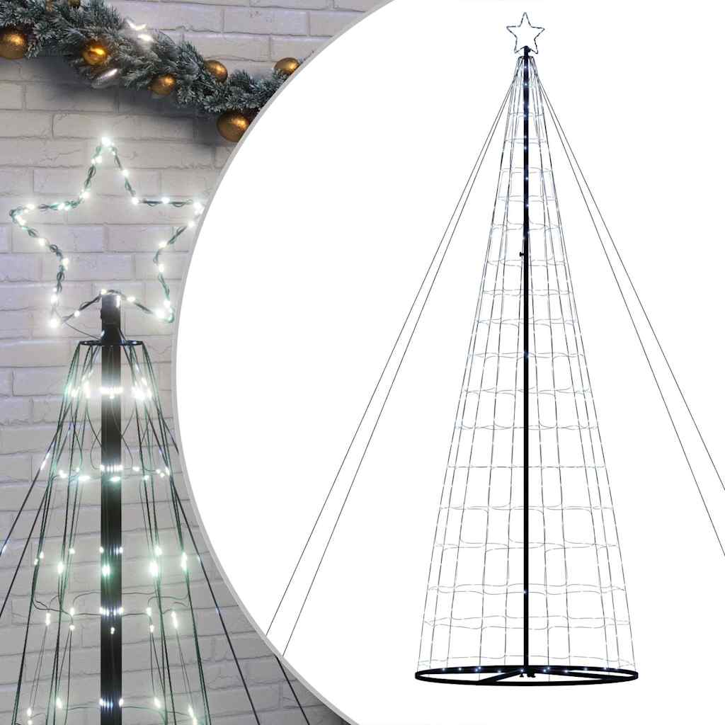 Hideg fehér LED karácsonyfa 1534 LED 500 cm 2