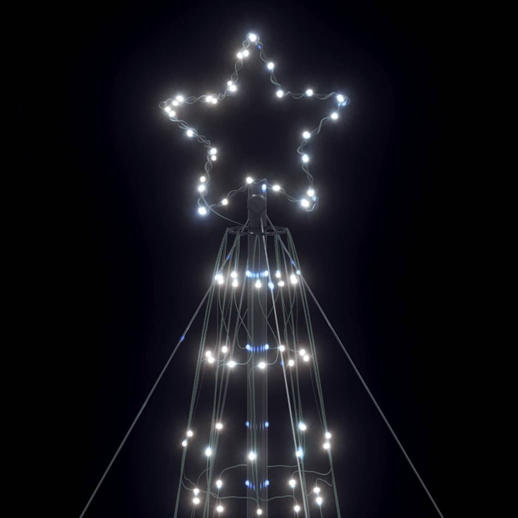 Hideg fehér LED karácsonyfa 1534 LED 500 cm 10