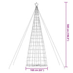 Hideg fehér LED karácsonyfa 1534 LED 500 cm 11