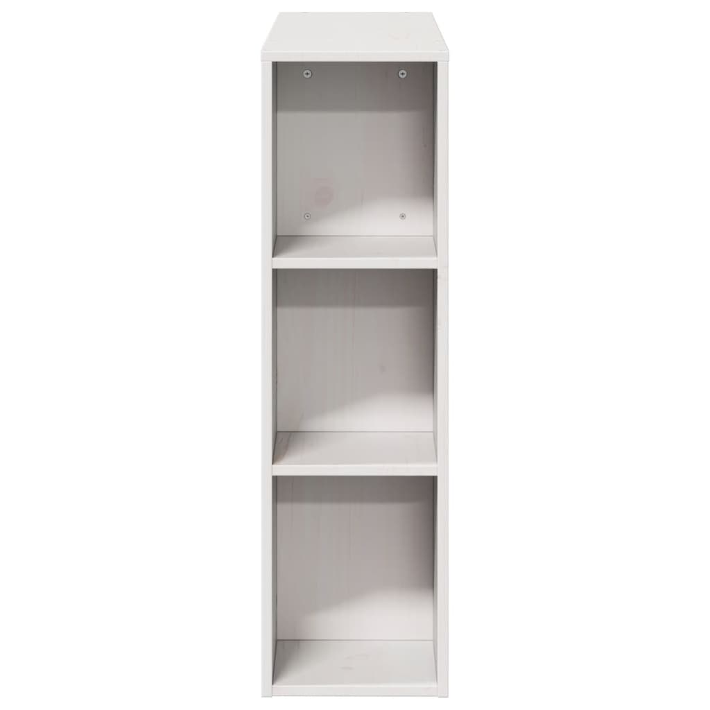 Fehér tömör fenyőfa fejtámla tárolóval 75 cm 5
