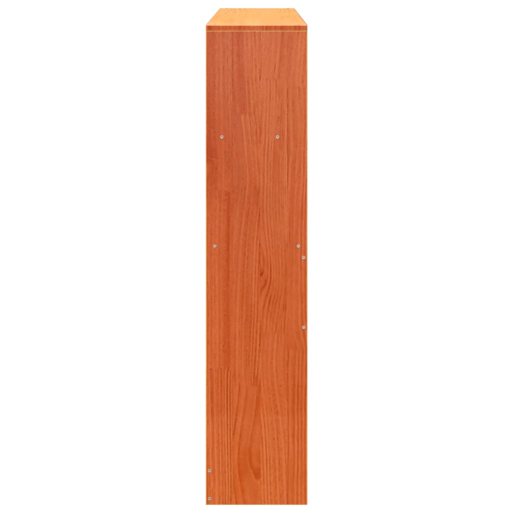 Viaszbarna tömör fenyőfa fejtámla tárolóval 150 cm 5