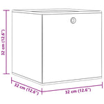10db krém nem szőtt szövet összecsukható tárolódoboz 32x32x32cm 12