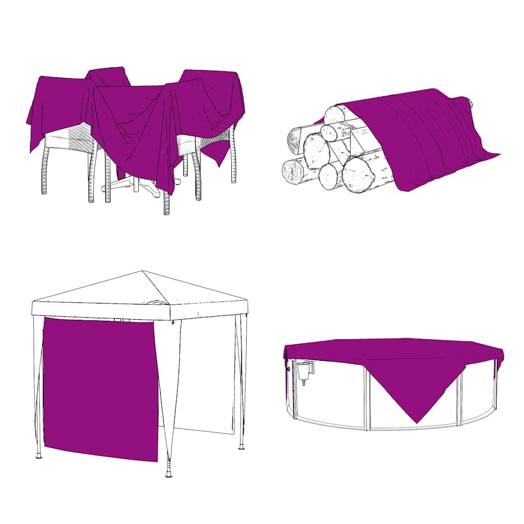 Növénytakaró fülekkel 1x3 m polietilén 1x3 m 5