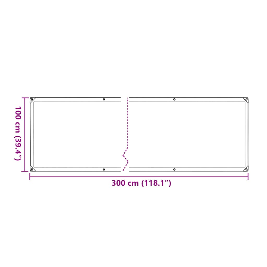 Növénytakaró fülekkel 1x3 m polietilén 1x3 m 10