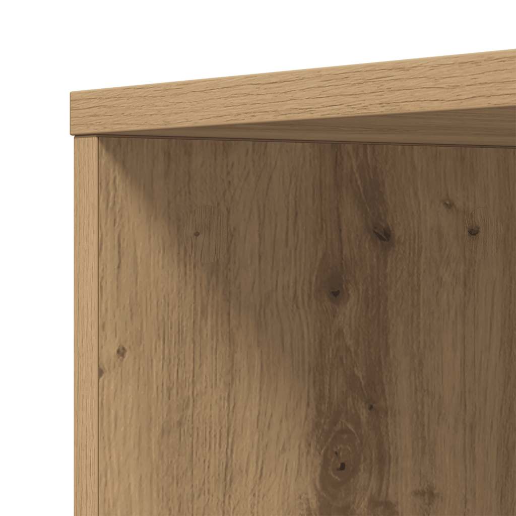 Kézműves tölgy szerelt fa görgős keskeny fürdőszobaszekrény 11