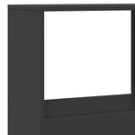 Fekete szerelt fa könyvespolc 100 x 33 x 175 cm 7