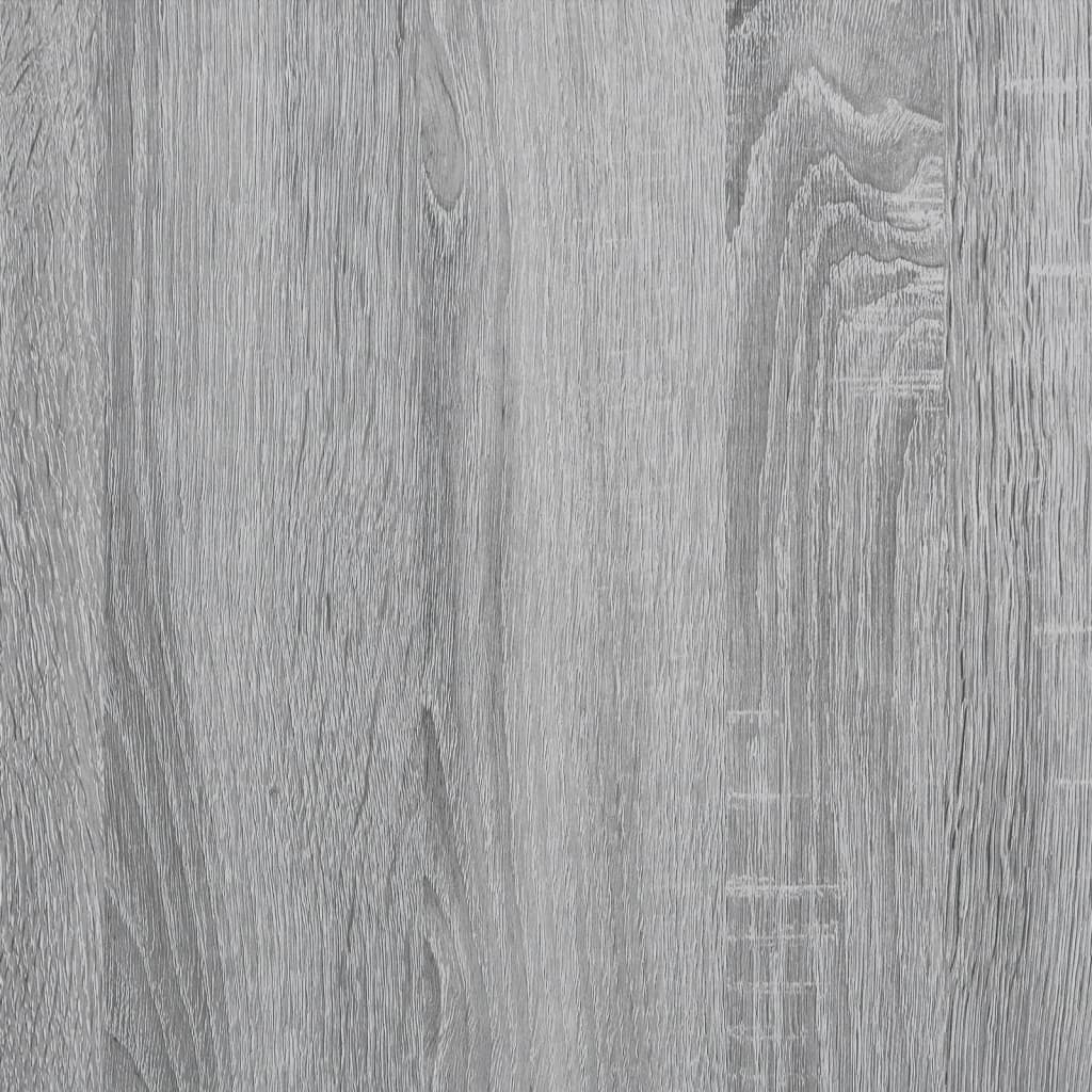 Szürke sonoma színű szerelt fa íróasztal LED-ekkel 160x55x91 cm 13