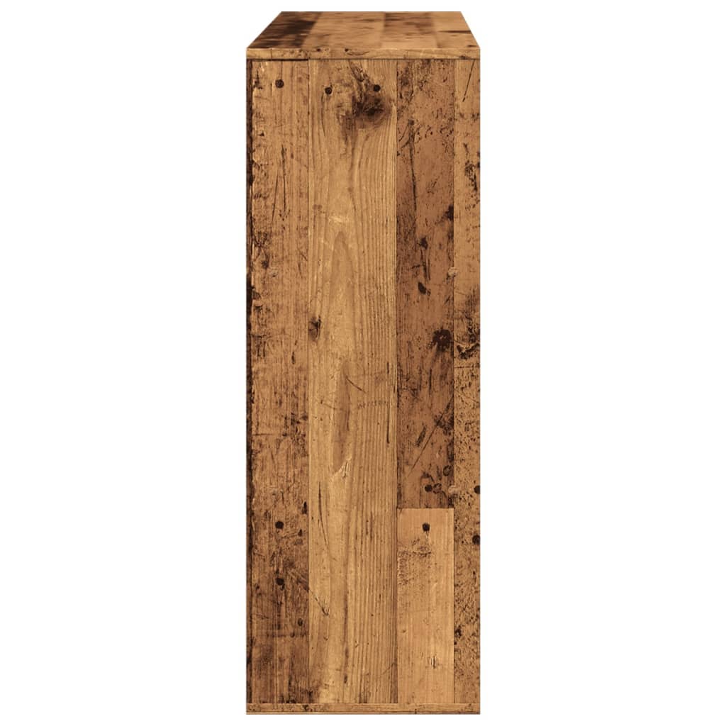 Antik fa színű szerelt fa térelválasztó 100 x 33 x 94,5 cm 5