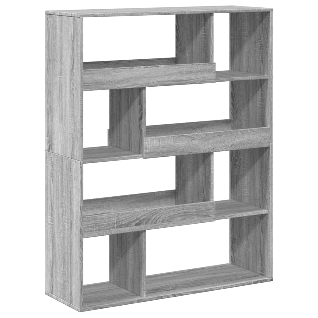 Szürke sonoma színű szerelt fa térelválasztó 100x33x125,5 cm 6