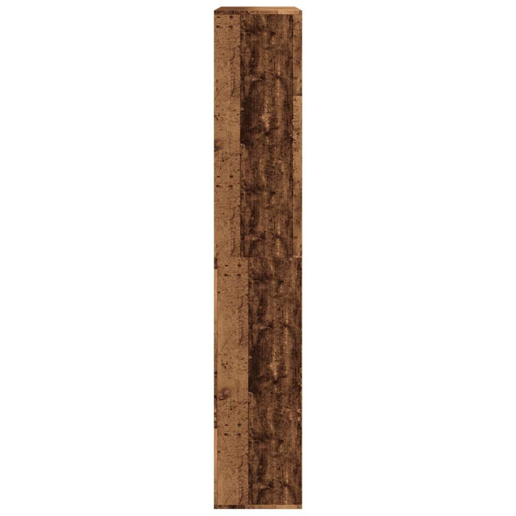 Antik fa színű szerelt fa térelválasztó 100 x 33 x 187,5 cm 5